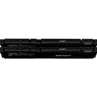 Kingston FURY Beast KF552C40BBK2-16  Gaming System Memory, DIMM, DDR5, 5200MHz, 16GB (2 x 8Gb), Black Heatsink, 288 Pin, 1.25v, CL40 Kingston FURY Beast KF552C40BBK2-16  Gaming System Memory, DIMM, DDR5, 5200MHz, 16GB (2 x 8Gb), Black Heatsink, 288 Pin, 1.25v, CL40